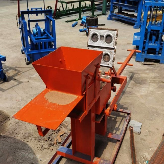 Low Price Hand Press QMR2-40 Interlocking Manual Compressed Earth Clay Brick Making Molding Machine