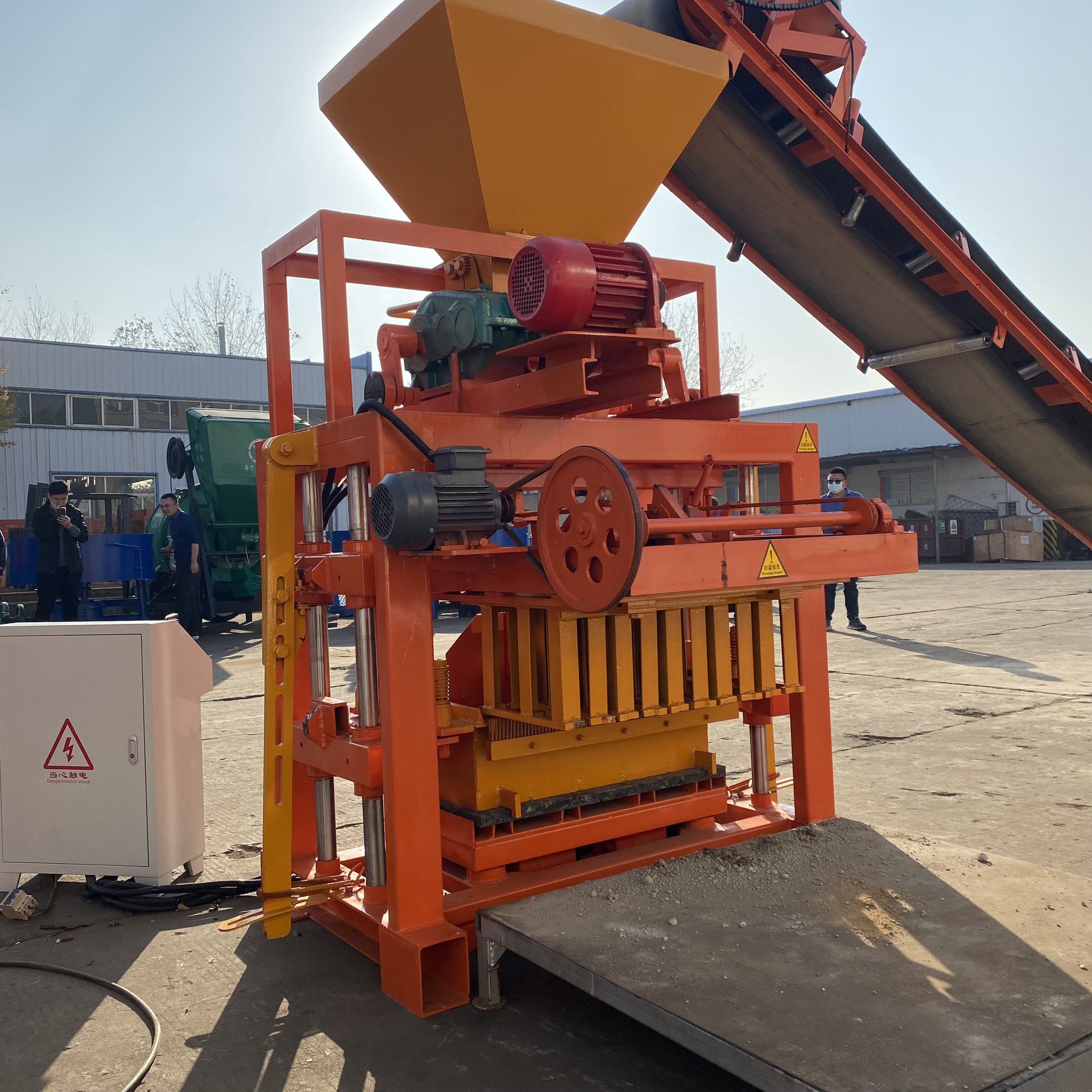 SHENGYA popular design QTJ4-35 germany brick making machine for used brick making machine for sale