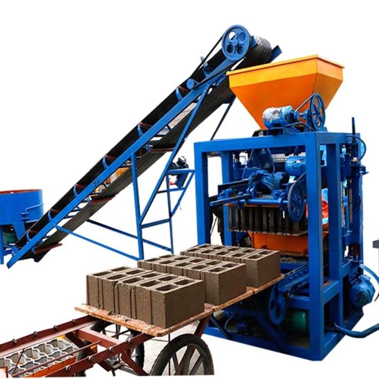 New QT4-24 Cement Block Machine Vibration Processing Hollow Brick Production Line for Construction Industries