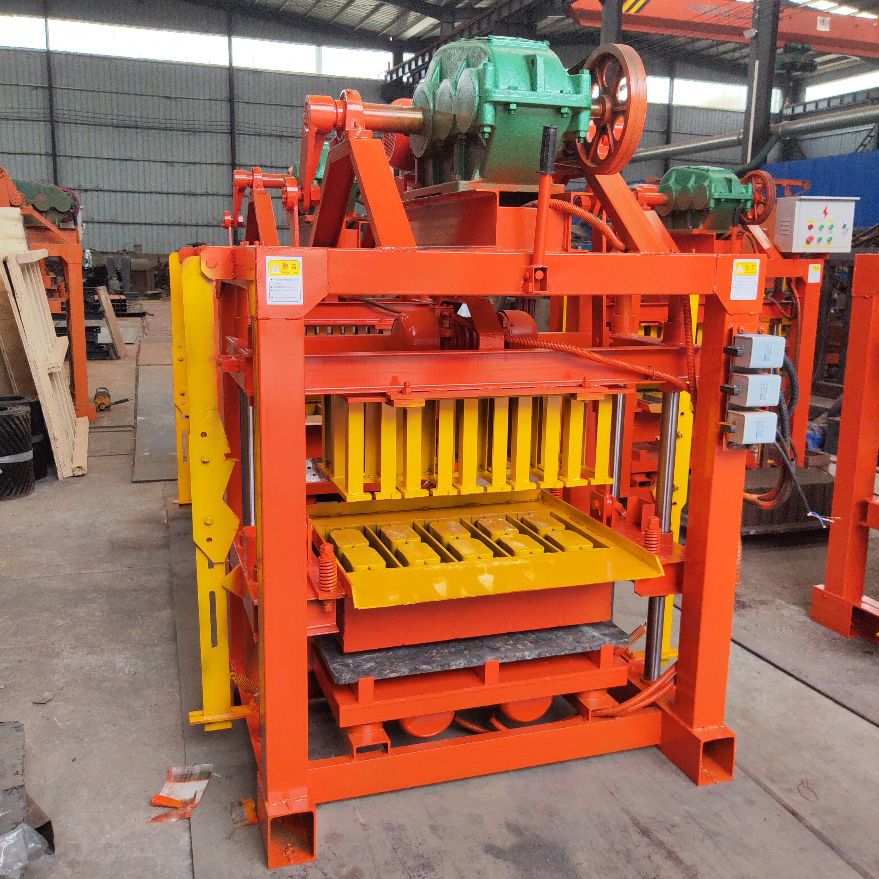 New QT4-40 Manual Hollow Interlocking Brick Making Machine Small Manual Concrete Block Brick Making Machine