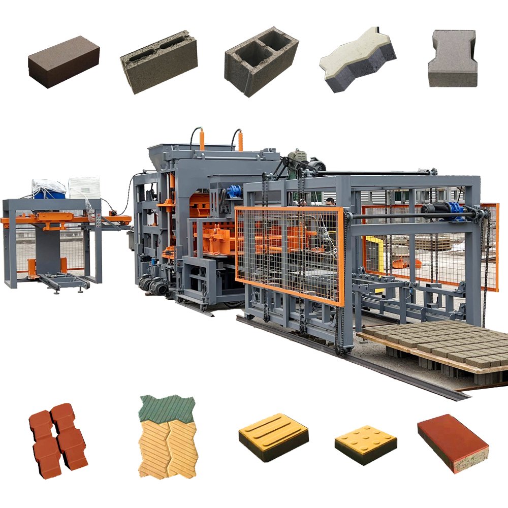 Kaidong QT12-15 6 inches hollow block making machine price automatic concrete cement brick and block machine