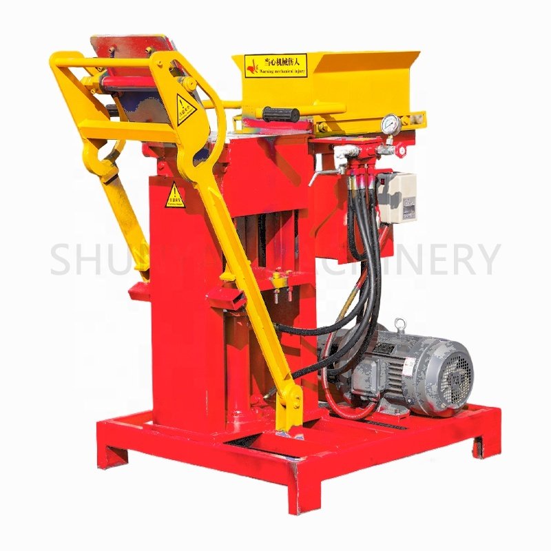 Interlock Block Making Machine SY2-25 clay interlocking paving brick making machinery for sale