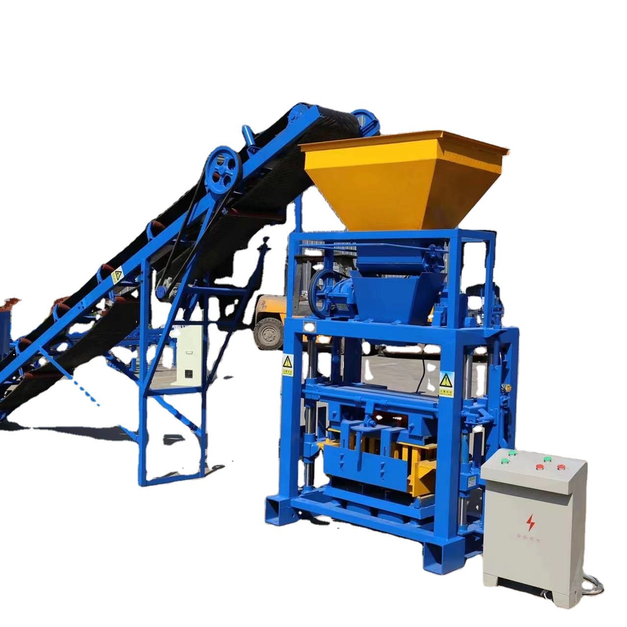 Concrete Cement Block Making Machine Hexagonal Brick Making Machine For Construction Engineering