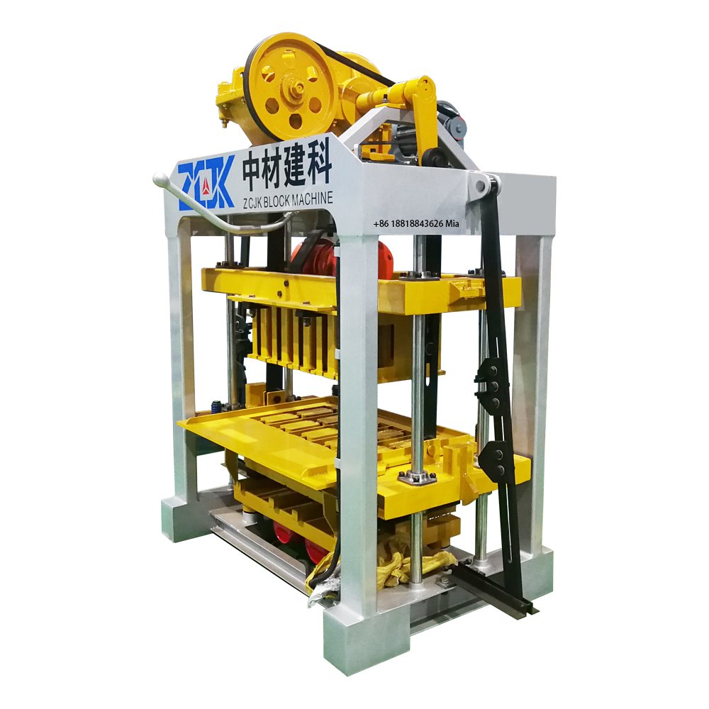 High Quality Small Business Hollow Block Making Machine Cement Paver Brick QTJY4-40 Brick Making Machinery