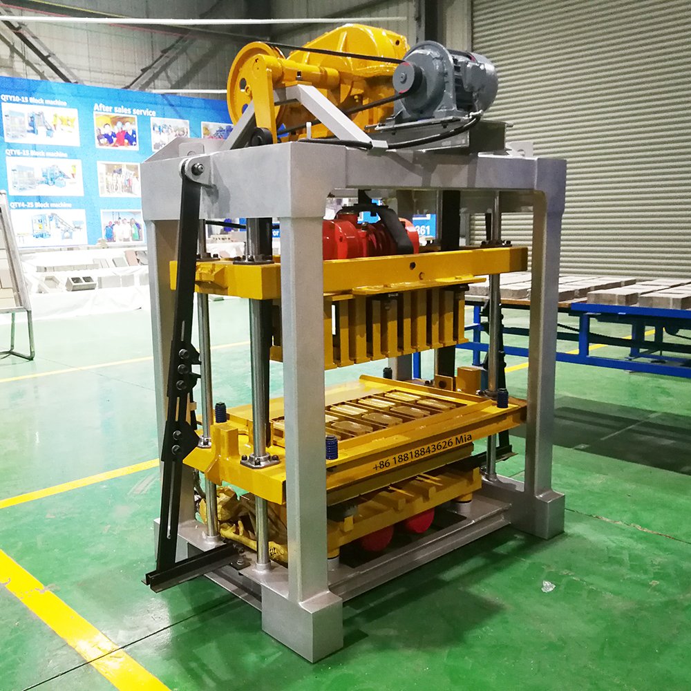 High Quality Small Business Hollow Block Making Machine Cement Paver Brick QTJY4-40 Brick Making Machinery