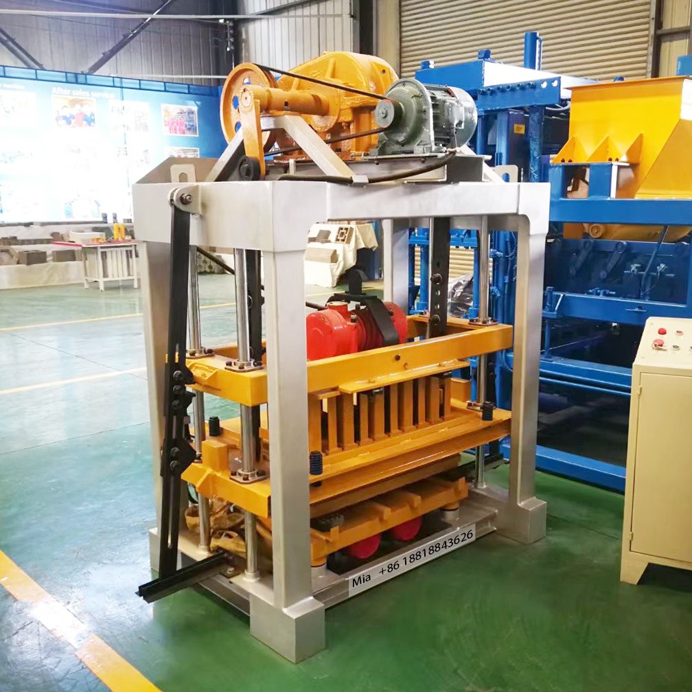 High Quality Small Business Hollow Block Making Machine Cement Paver Brick QTJY4-40 Brick Making Machinery