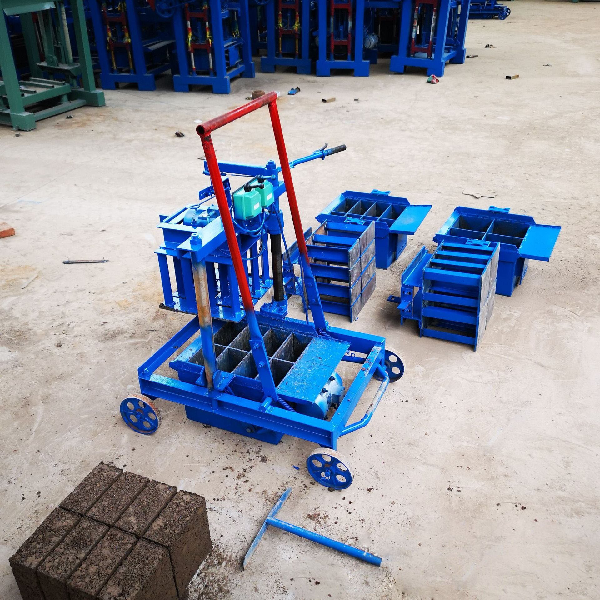 Small business machine creative concrete brick making machine block making machine business ideas
