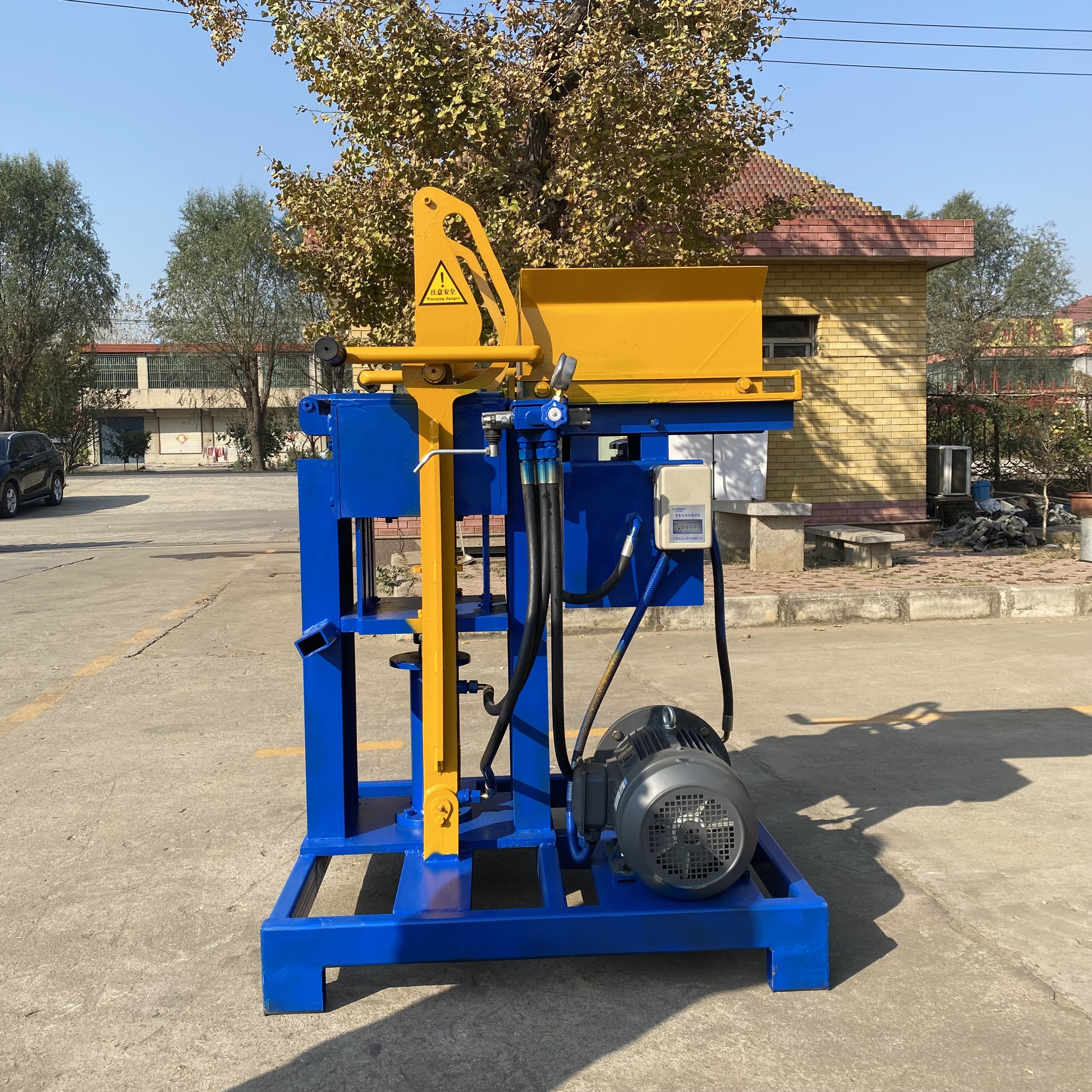 high efficiency SY2-25 interlocking brick making machine for earth brick making machine