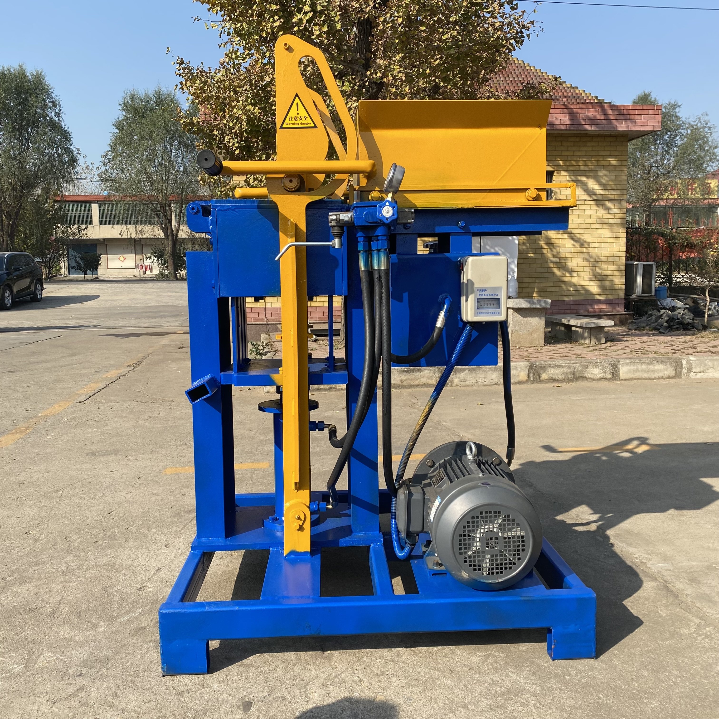 high efficiency SY2-25 interlocking brick making machine for earth brick making machine