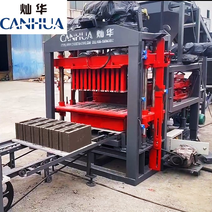 Hydraulic press brick making machine supplier qt4-25 cheap automatic cement concrete block making machine