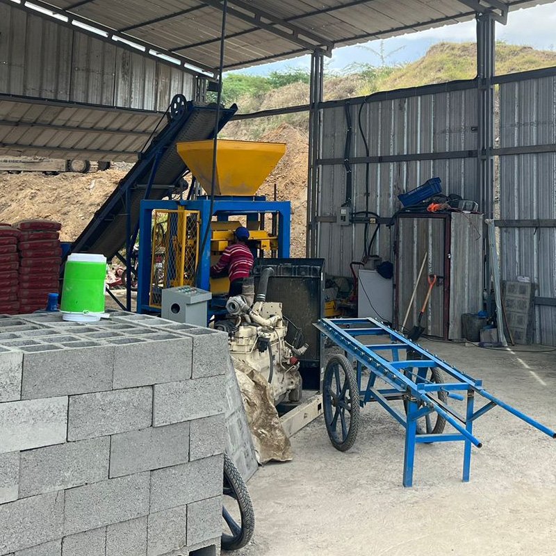 QT4-24 brick machine making automatic brick making machine automatic cement