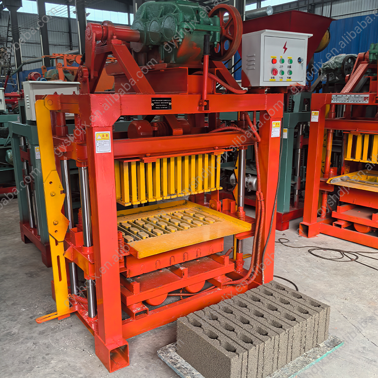 Best New Products Manufacturers Semi Automatic Brick Machine Interlocking Cement Brick Machine QT4-40 Brick Making Machine