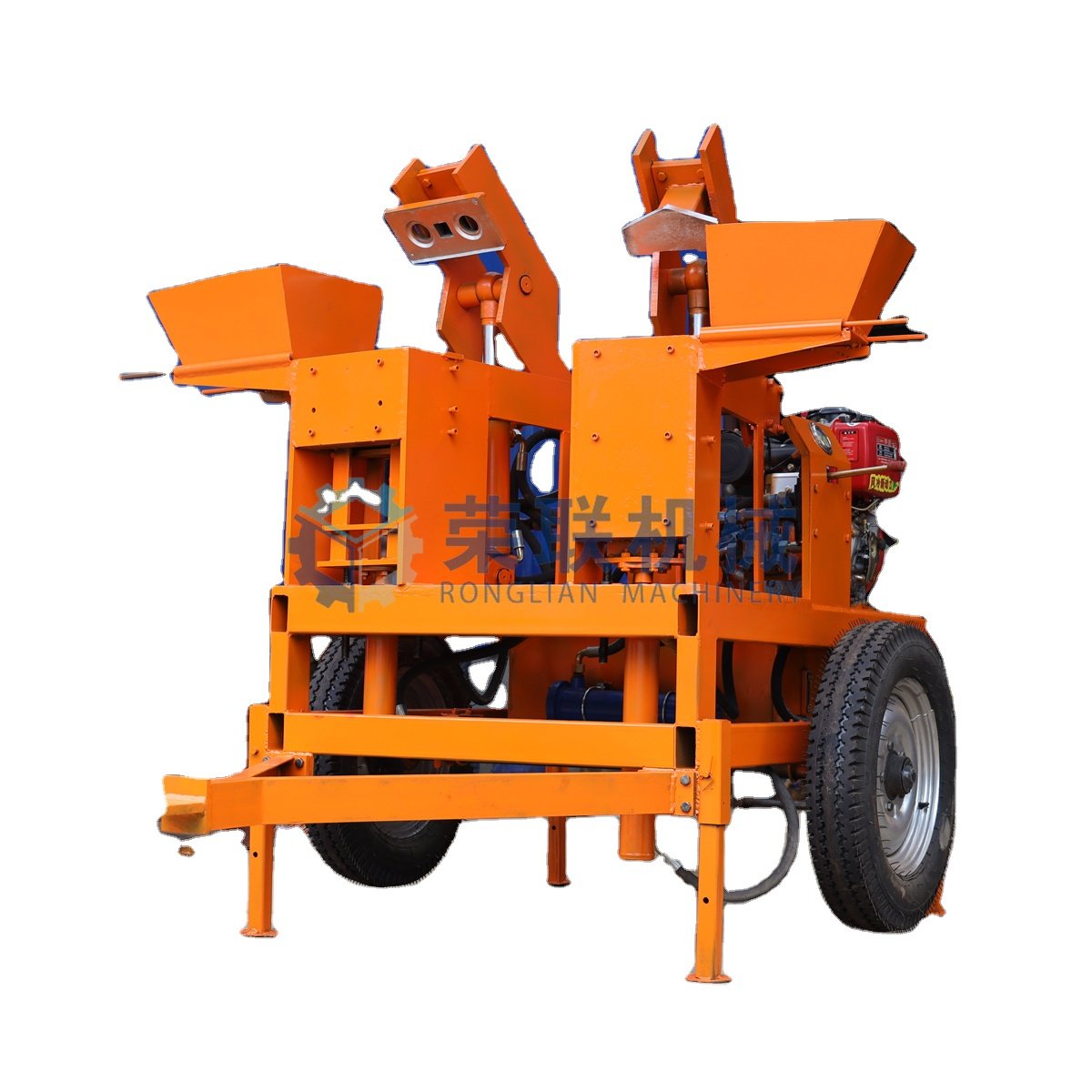 compressed earth block machine RL2-20 Semi-automatic Clay Brick Making Machine