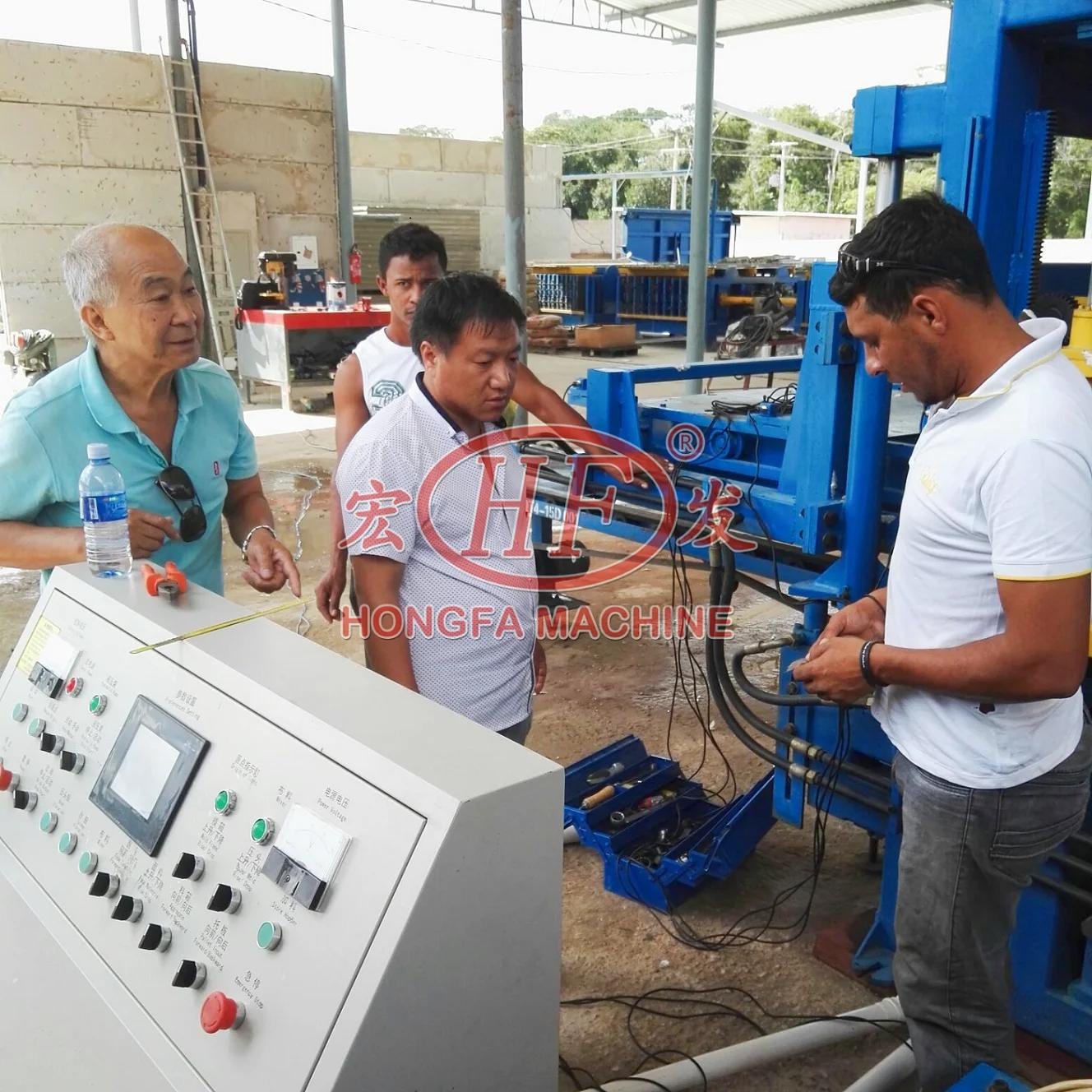 QT4-15 Fully Automatic Cement Block Making Machine Concrete Bricks Making Machinery Hollow Interlocking Block Brick Machine