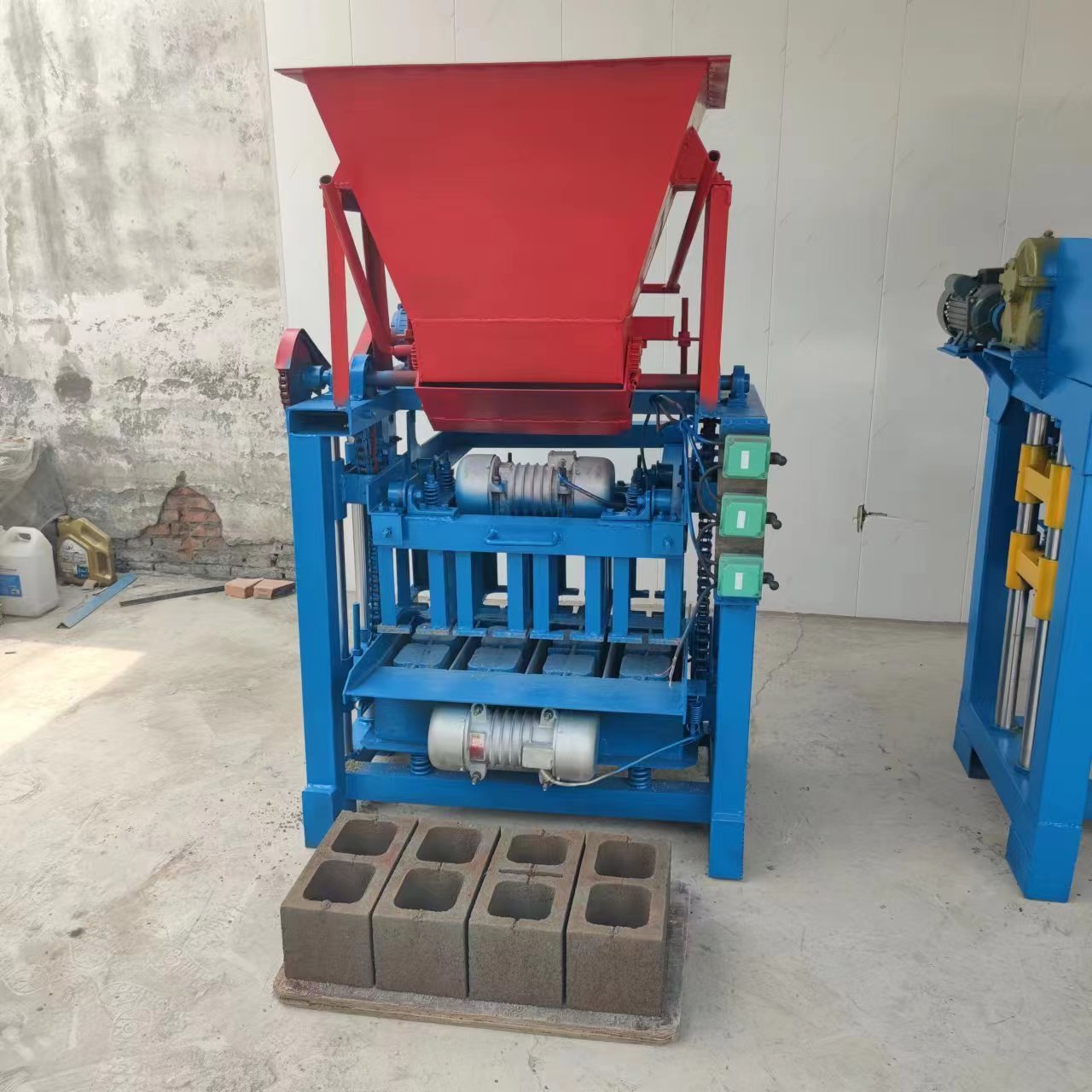 Automatic Brick Making Line Block Machine Making Semi Automatic Concrete Brick Making Machine