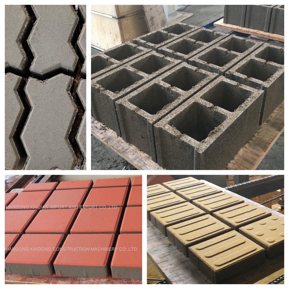 KAIDONG QT5-15 Cement Concrete Hollow Block making machine Paver brick machine making Automatic Construction machine