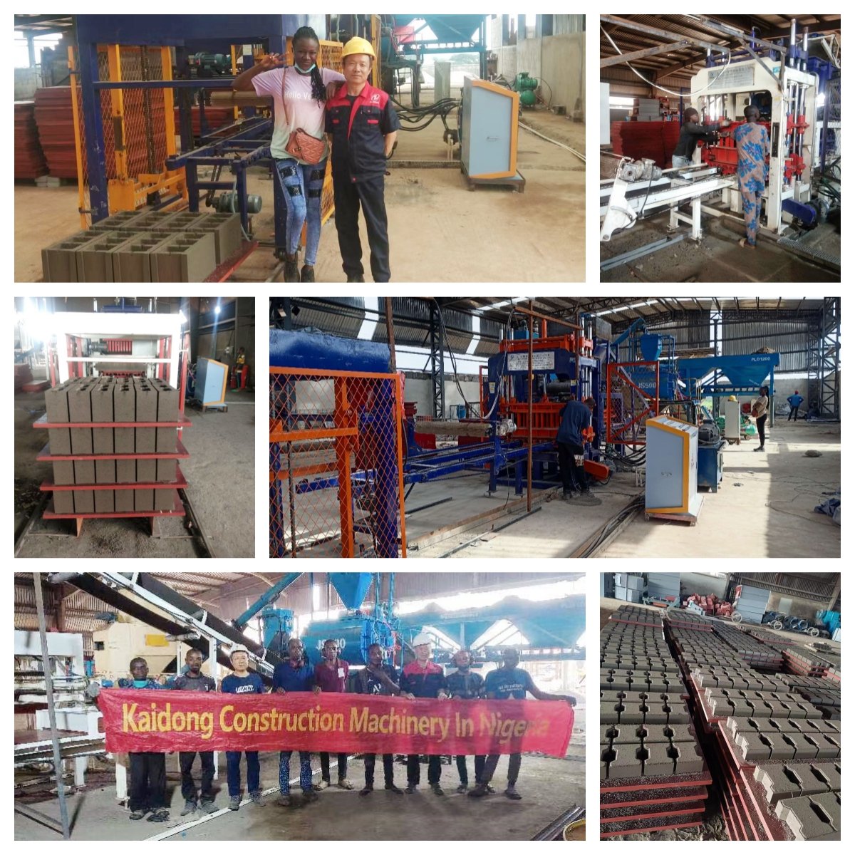 KAIDONG QT5-15 Cement Concrete Hollow Block making machine Paver brick machine making Automatic Construction machine