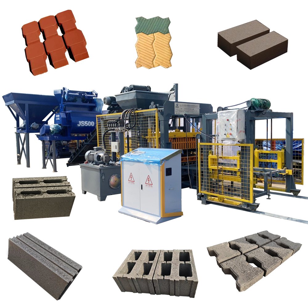 KAIDONG QT5-15 Cement Concrete Hollow Block making machine Paver brick machine making Automatic Construction machine