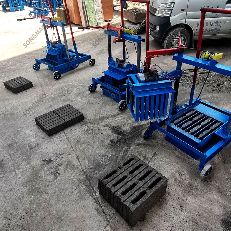 Block machinery equipment concrete building materials hollow brick making machine price