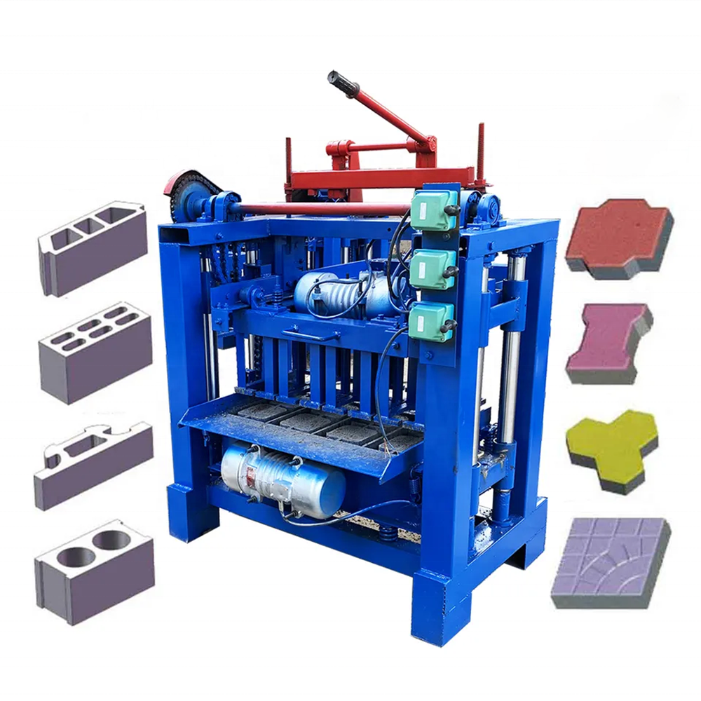 Semi Automatic Concrete Brick Making Machine Road Brick Paving Making Machine