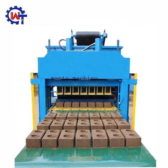 WT7-10 Automatic Clay Brick Making Machine Interlocking Hollow Brick Making Machine Line