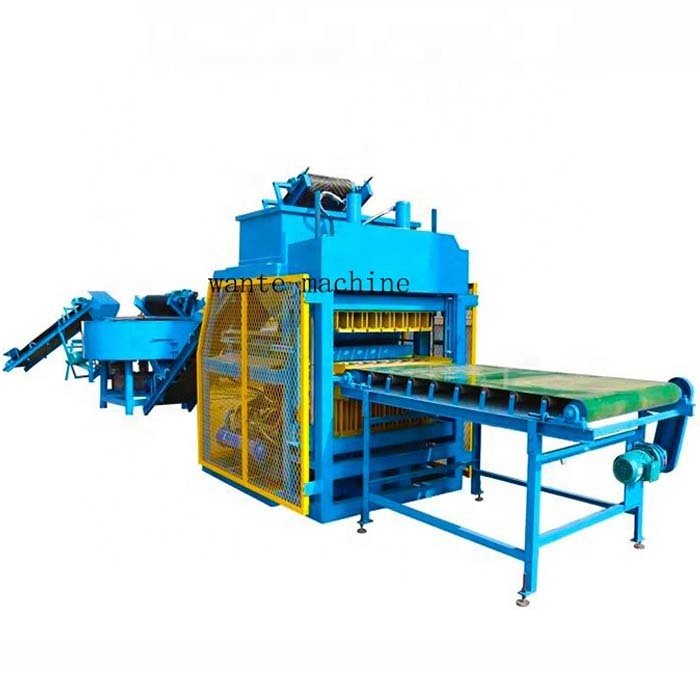 WT7-10 Automatic Clay Brick Making Machine Interlocking Hollow Brick Making Machine Line
