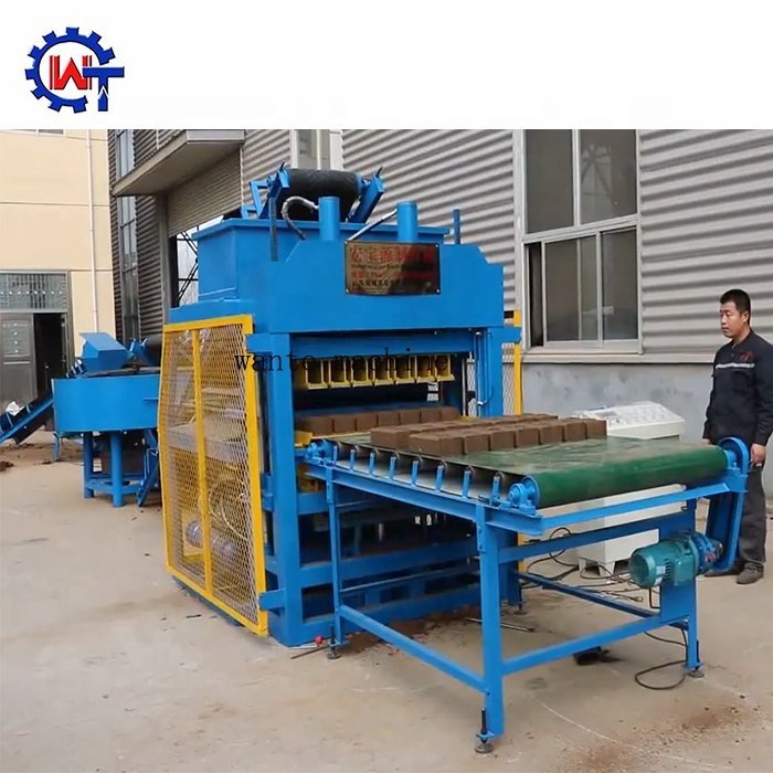 WT7-10 Automatic Clay Brick Making Machine Interlocking Hollow Brick Making Machine Line