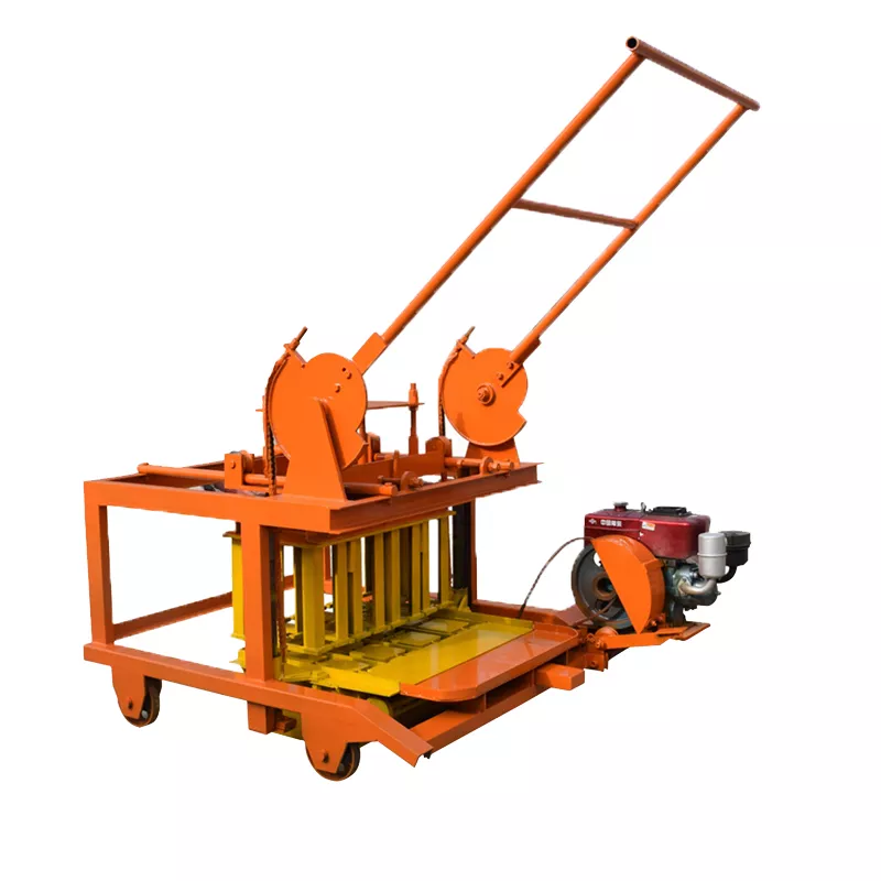 BLOCK MACHINE for small business QM4-45 brick laying diesel brick making machine