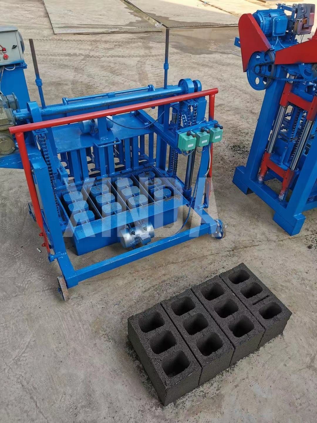 Full Automatic Hollow Concrete Interlock Cement Block Machine Brick Making Machinery Online Jobs Work From Home
