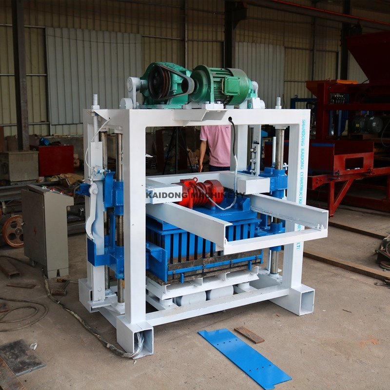 Qt4-40 Semi-automatic Concrete Block Machinery Paver Solid Hollow Brick Making Machine cement brick making machine