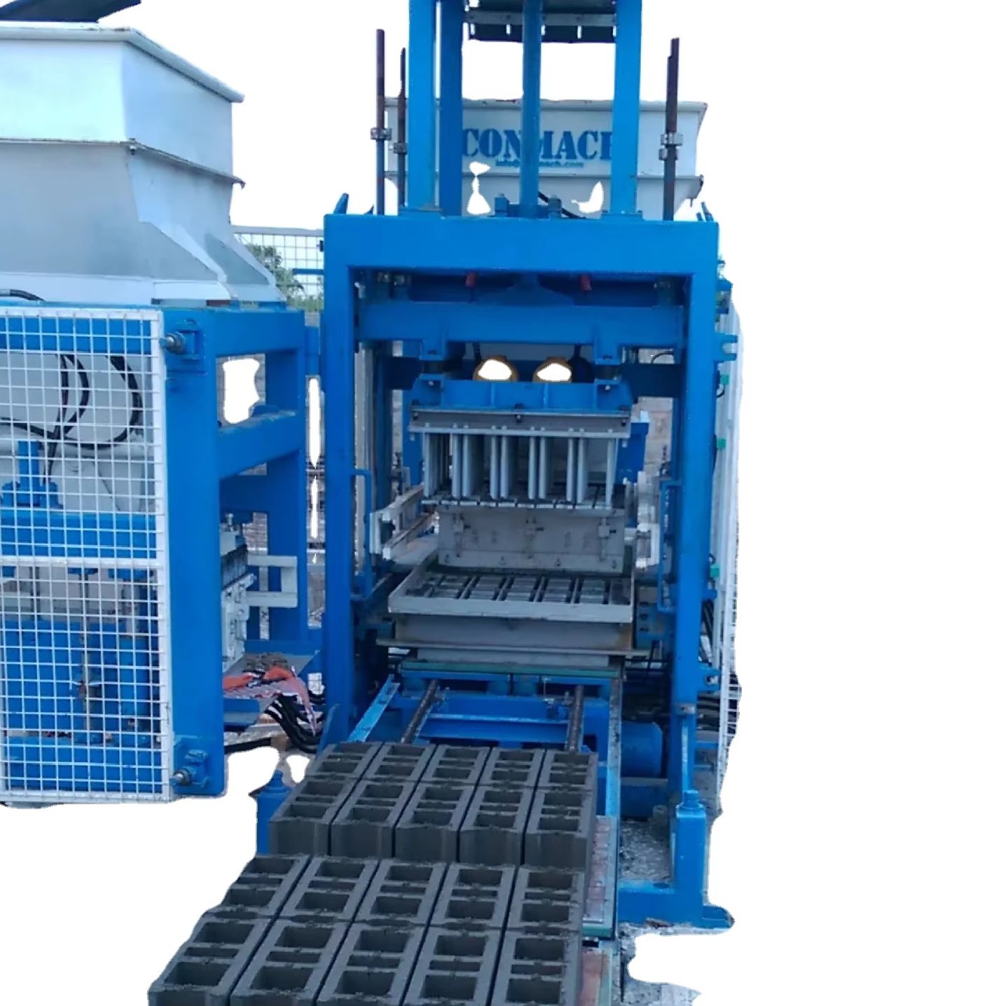 15 kW, semi automatic, hydraulic power concrete block making machine BLOCKKING-20MSMD