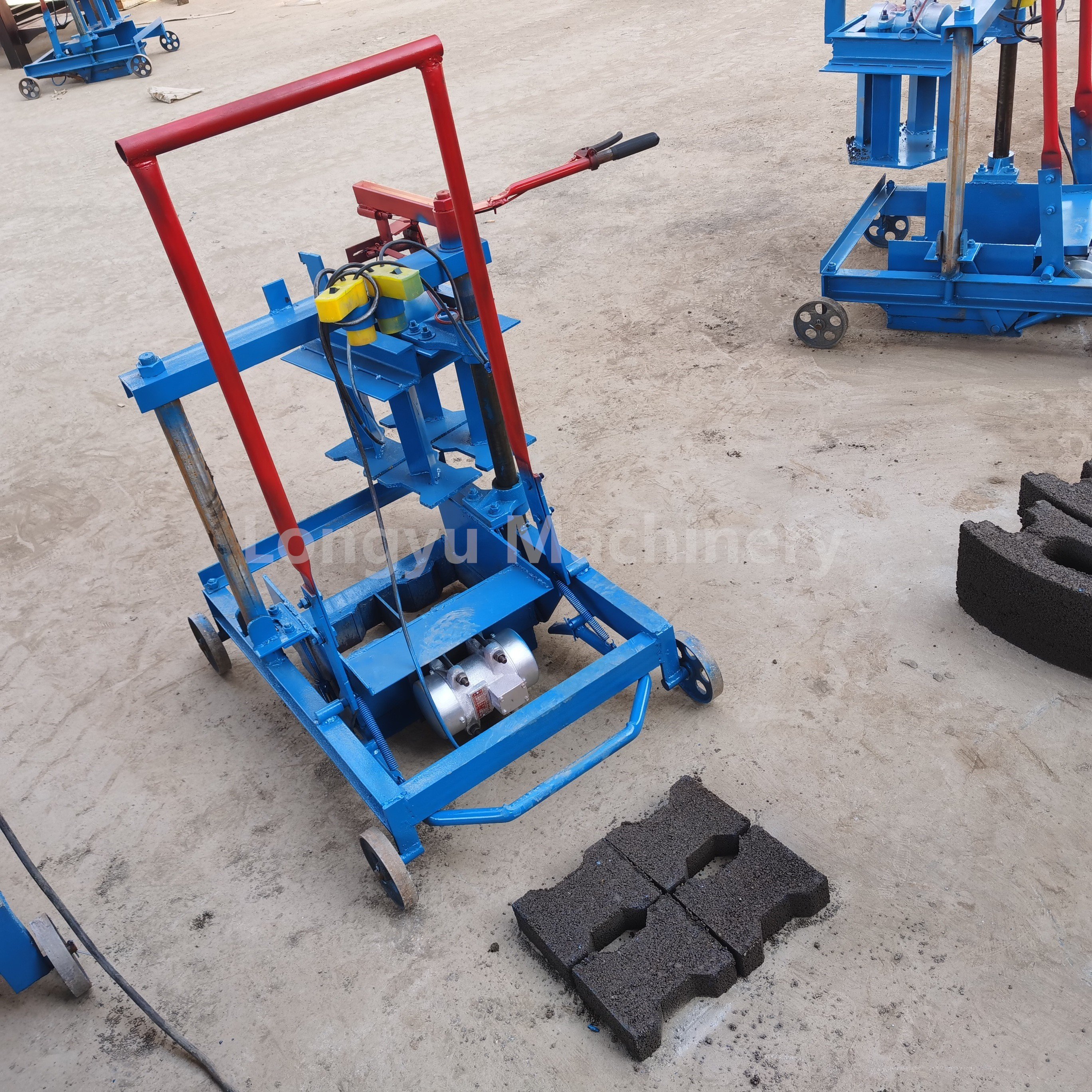 Affordable Small Brick Machine 2-45 Mini Concrete Block Machine Manual Brick Making Machine