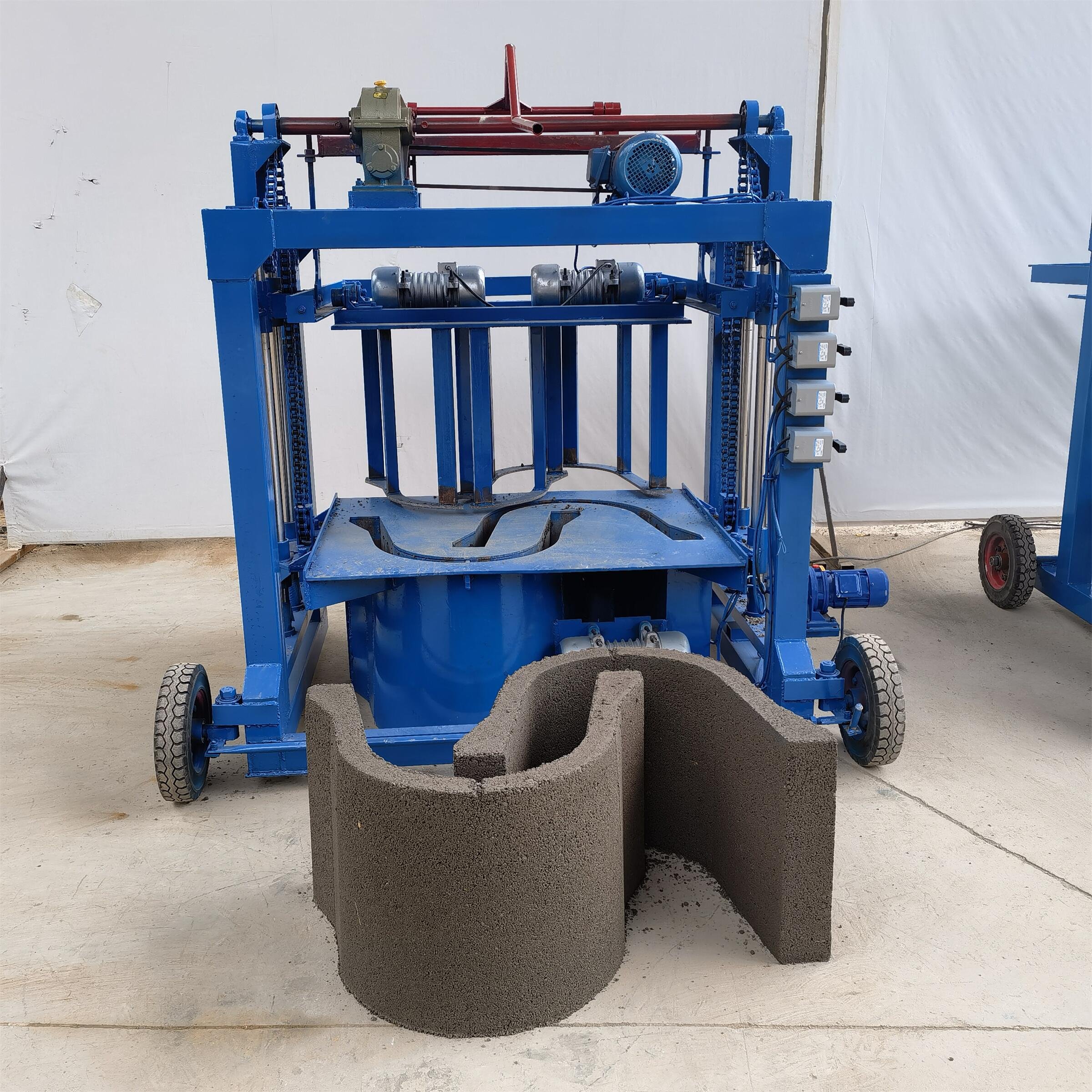 KX-U Drainage semi-automatic brick making machine,Simple and efficient block molding machine