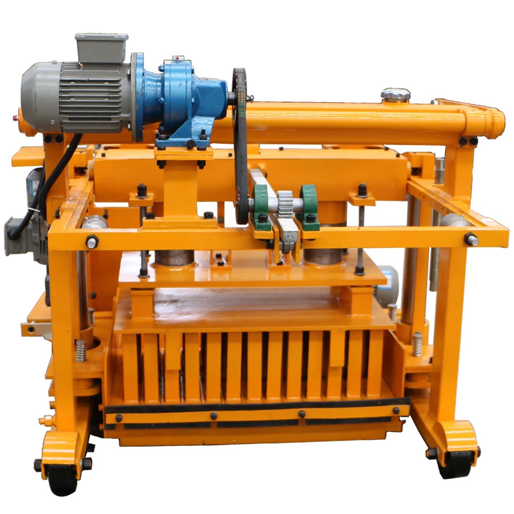 manual hemp coal dust concrete cement hollow block brick making machine