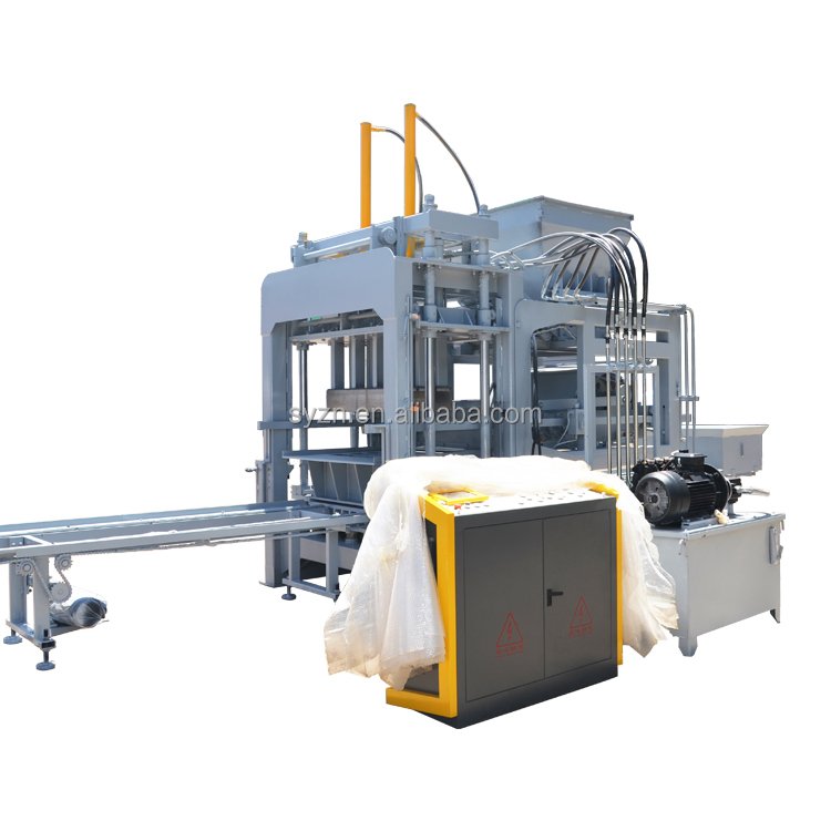 7-15 Pallet Block Brick Making Machinery Hollow Production Machines for Brick Molding Paving Block Processing