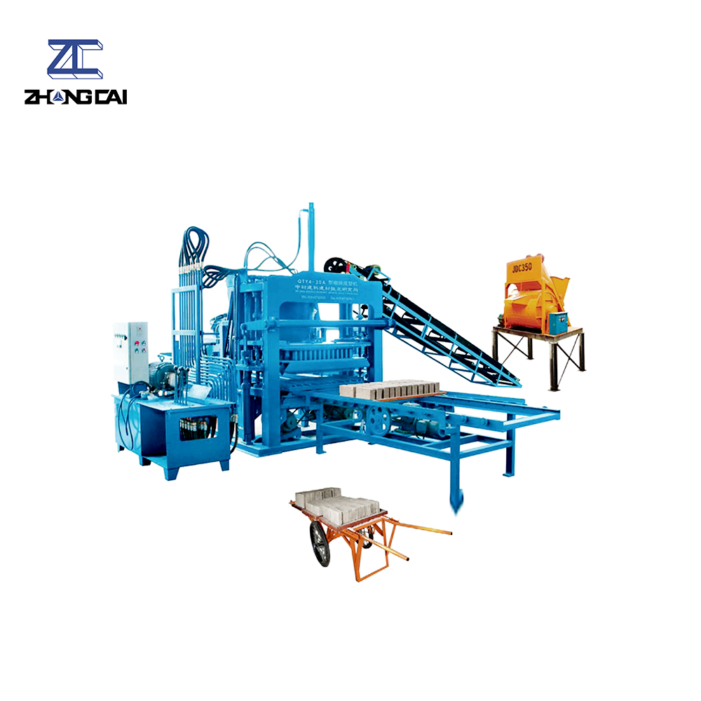 Factory price QTY4-20A ZCJK Medium Size block machine brick making machinery construction machinery equipment