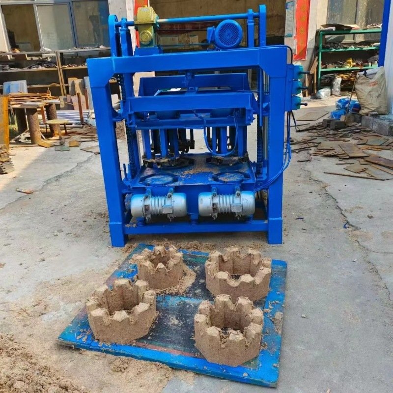 TIEJIA Semi automatic 4-24 cement hollow blocks industry brick paver making machinery btma hollow block brick making machine