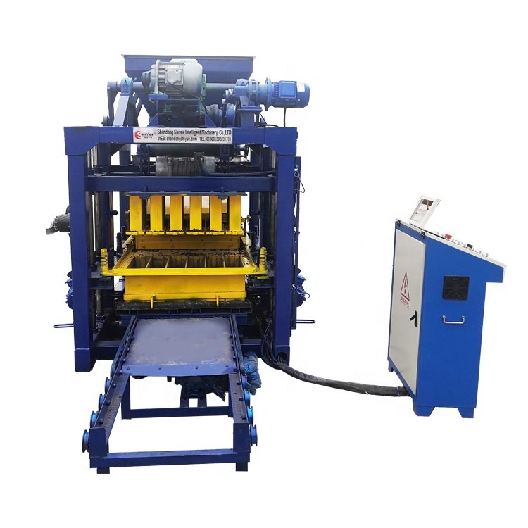 QTJ4-25 semi- automatic block machine make paver solid and hollow blocks machinery