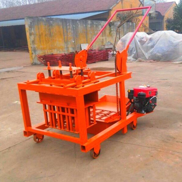LONTA QM4-45 Moveable Egg Laying Interlock Hollow Paver Moulding Cement Concrete Brick Block Making Machine Brique