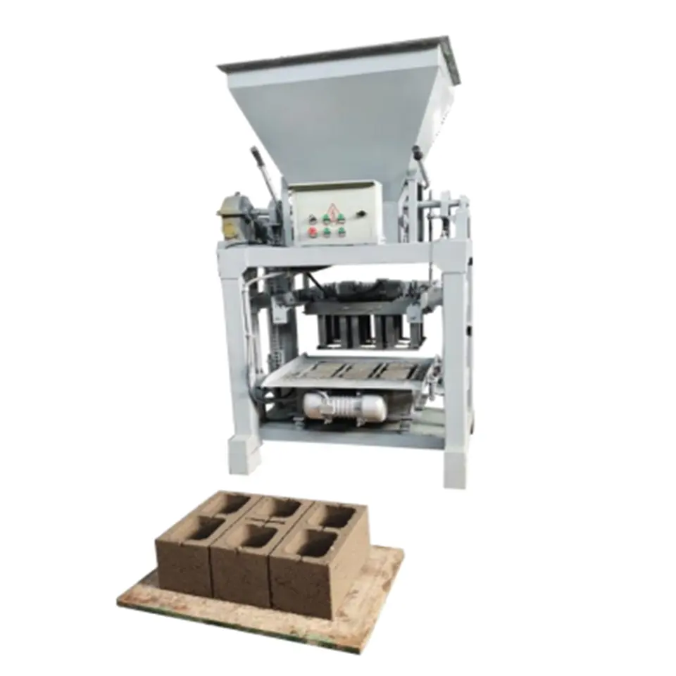 Low Cost Hand Press Mud Brick Making Machine Key Block Building Technical Parts Sales Video Pcs Solid Support Plant Weight Easy