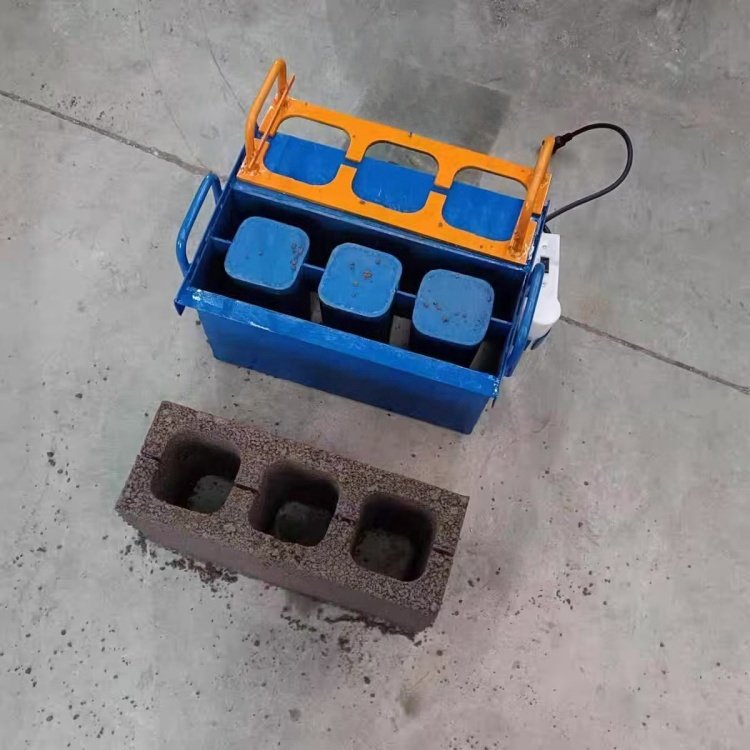 Mini brick making machine portable non electric brick forming machine to make concrete wall block mold