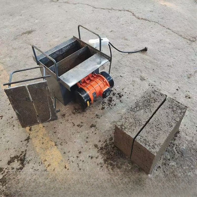 Mini brick making machine portable non electric brick forming machine to make concrete wall block mold