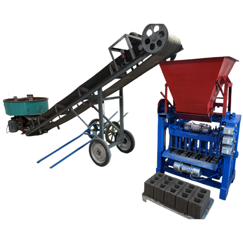 Multi functional semi-automatic simple hollow brick production line popular African concrete block machine