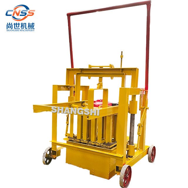 Diesel Brick Making Machine Semi-Automatic Movable Simple Structure Concrete Cement Clay Block mold Bearing Core