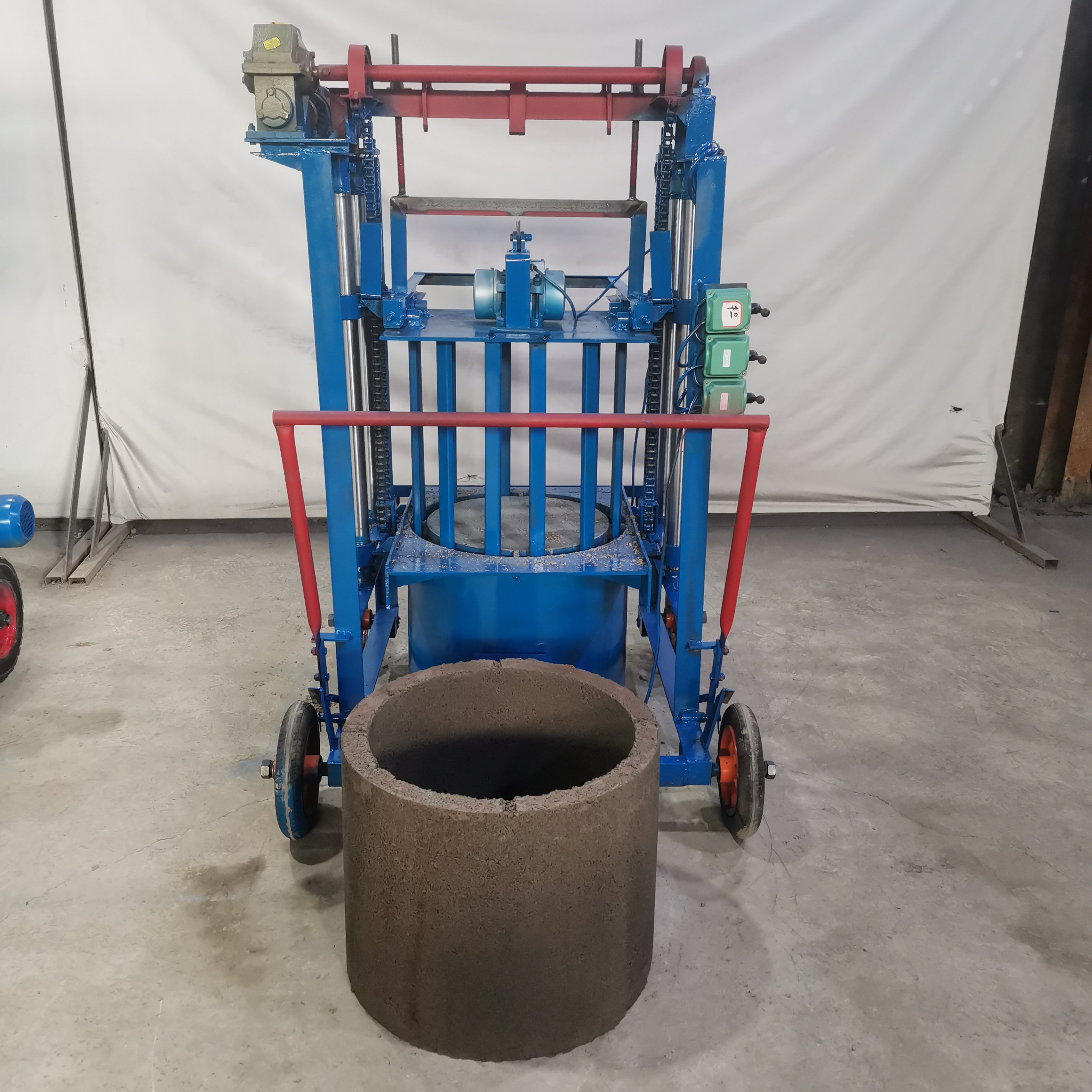 KM4-35 Compressed Concrete Hollow Solid Cement Block brick Making Machine brick Making Machine Three-hole roof blocks
