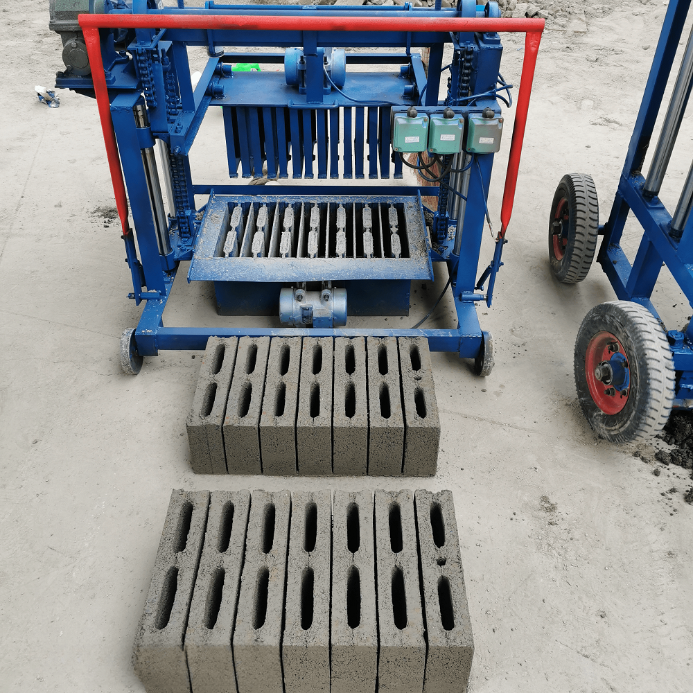 KM4-35 Compressed Concrete Hollow Solid Cement Block brick Making Machine brick Making Machine Three-hole roof blocks