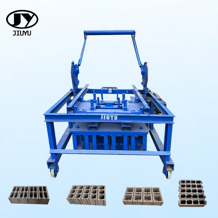 JIUYU Diesel engine Movable customized low price concrete block brick making machine