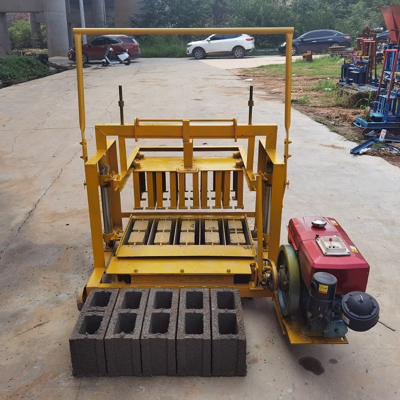 cheap durable small manual diesel powered 8 inch 6 inch concrete brick making machine price