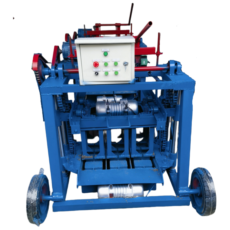 Multi functional semi-automatic mobile cement brick making machine, concrete non burning block machine