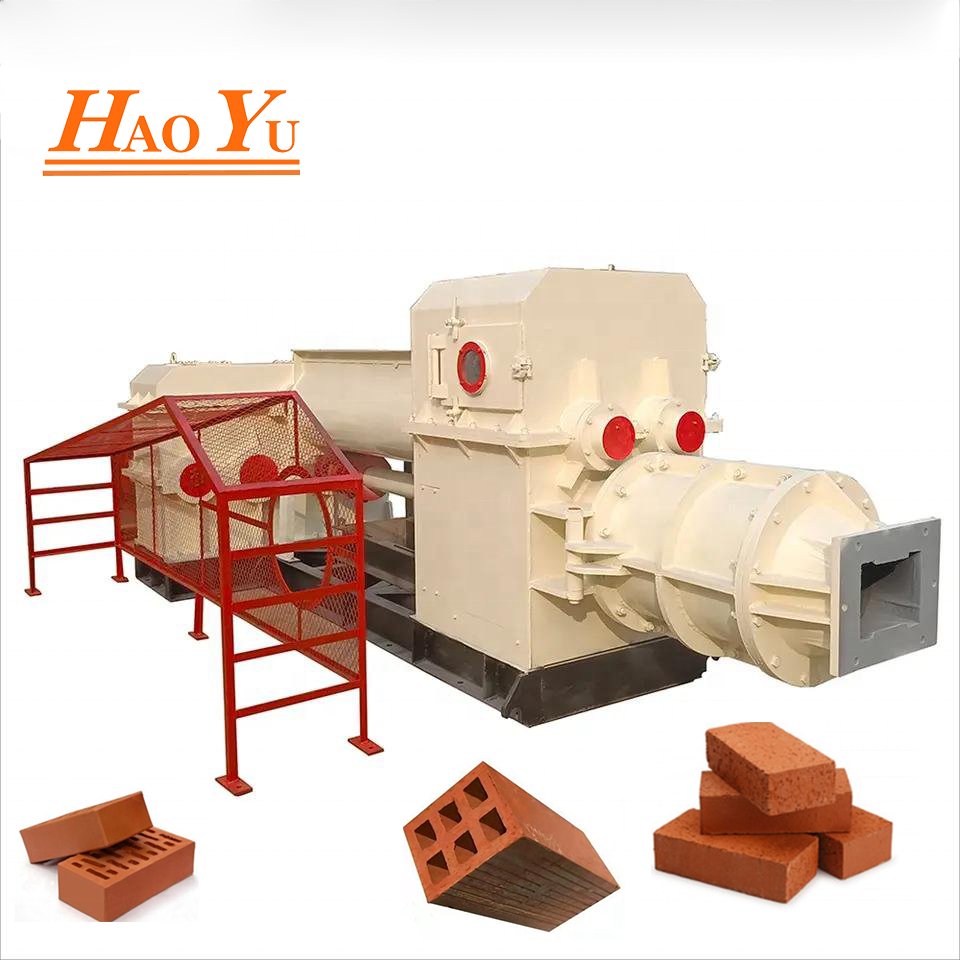 non Vacuum Extruder Auto Fully Automatic Burned Fired Green Red Mud Soil Clay Brick Making Machine